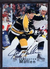 1995-96 Upper Deck Be a Player Joe Mullen #154 Auto Boston Bruins